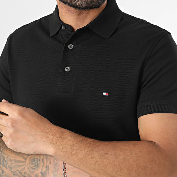 Tommy Hilfiger - Polo Manches Courtes Slim Core 1985 6882 Noir