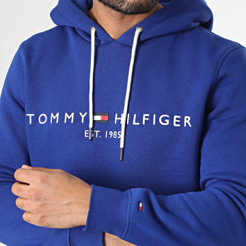 Tommy Hilfiger - Sweat Capuche Tommy Logo 1599 Bleu Roi
