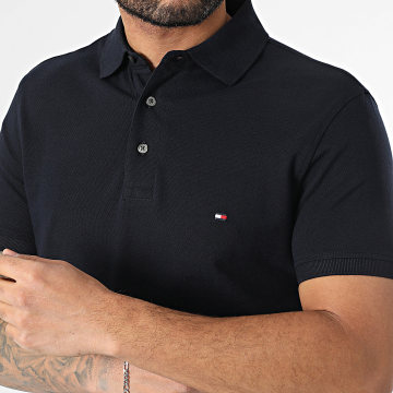 Tommy Hilfiger - Polo Manches Courtes Slim Core 1985 6882 Bleu Marine
