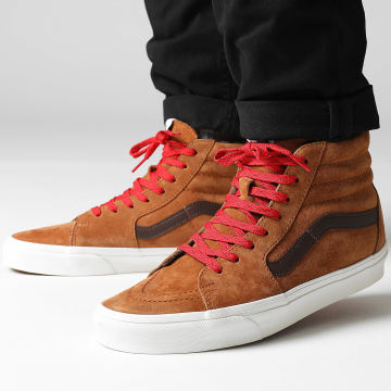 Vans - Sk8-Hi CMXN1Z1 Zapatillas de ante de cerdo a cuadros glaseado Gi Hi-Top