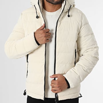Frilivin - Abrigo con capucha beige