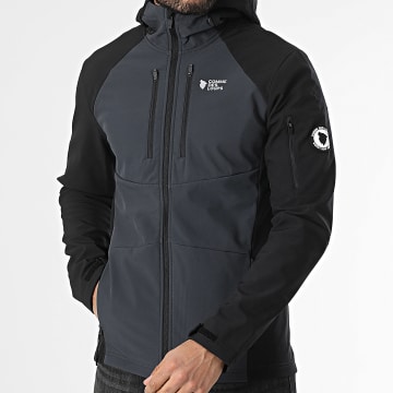 Comme Des Loups - Veste Zippée Capuche Wolf Trail Gris Anthracite Noir