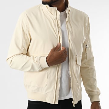 Frilivin - Chaqueta beige con cremallera