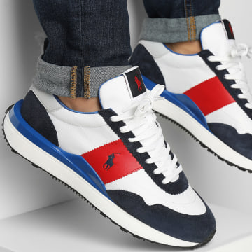 Polo Ralph Lauren - Train 89 Wit Marine Rood Sneakers