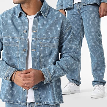 Uniplay - Conjunto de chaqueta vaquera azul y vaqueros
