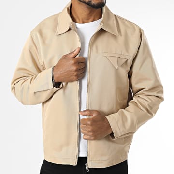 Ikao - Veste Zippée Beige Foncé