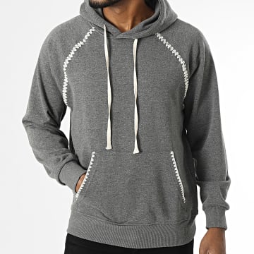 Ikao - Sweat Capuche Gris Anthracite Chiné