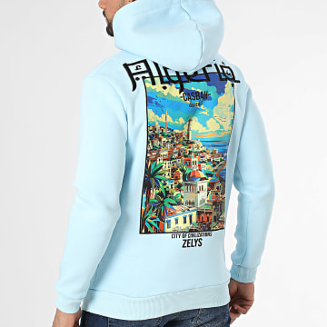 Zelys Paris - Sweat Capuche Ocasbah Bleu Clair