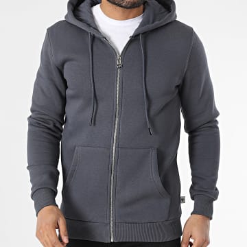 Armita - Sweat Zippé Capuche Gris Anthracite