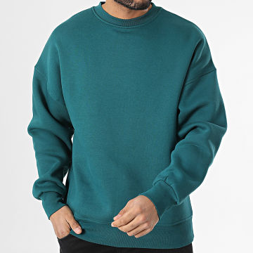 Classic Series - Sudadera azul petróleo de cuello redondo