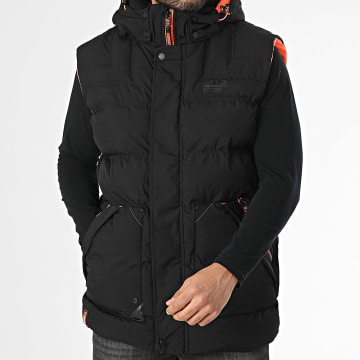 Geographical Norway - Chaqueta sin mangas con capucha Vadibere Negro