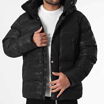 Kymaxx - Zwart Camouflage Jasje met Capuchon