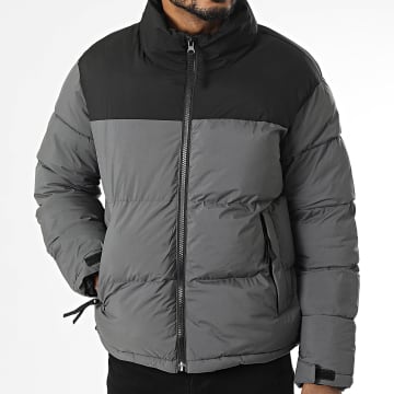 Kymaxx - Doudoune Gris Anthracite Noire