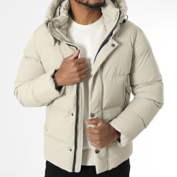 Kymaxx - Doudoune Capuche Beige