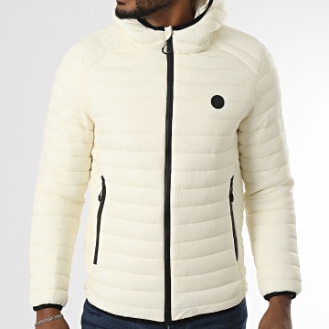 Kymaxx - Chaqueta blanca con capucha