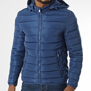 Kymaxx - Doudoune Capuche Bleu Roi