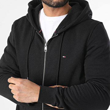 Tommy Hilfiger - Sweat Zippé Capuche Flag Logo 1492 Noir