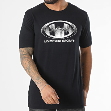 Under Armour - Tee Shirt Glitch Logo 1386810 Noir