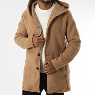 Uniplay - Veste Longue Capuche Camel