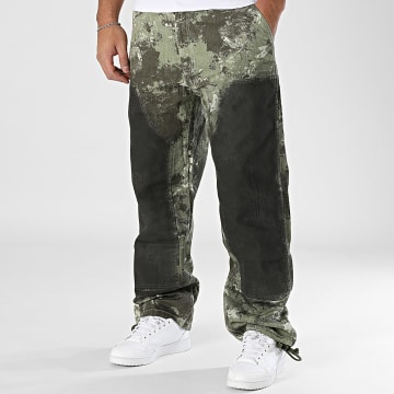 2Y Premium - Jean Relaxed Fit Vert Kaki Camouflage