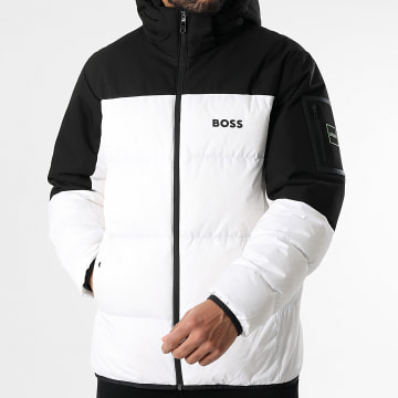 BOSS - Doudoune Capuche Hamar 50522660 Blanc Noir