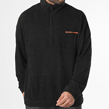 Classic Series - Sweat Col Zippé Noir