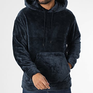 Classic Series - Sweat Capuche Polaire Bleu Marine