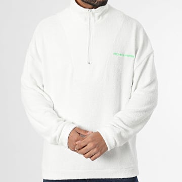 Classic Series - Sweat Col Zippé Blanc
