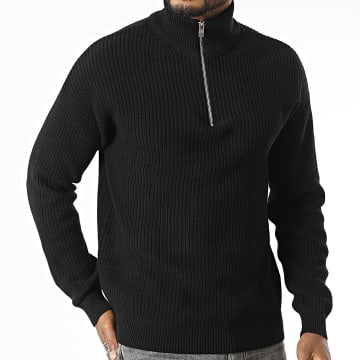 Classic Series - Pull Col Montant Zippé Ryder 232033 Noir