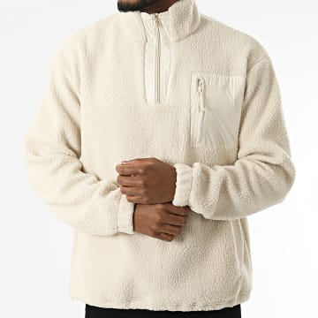 Classic Series - Sweat Col Montant Zippé Polaire Benjamin 233048 Beige