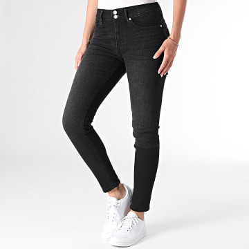 Tiffosi - Vaqueros pitillo ligeros para mujer 10056516 Negro