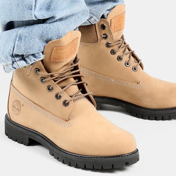 Timberland - Botas Premium 6 En Encaje Impermeable Medio A2P6W Beige Nubuck