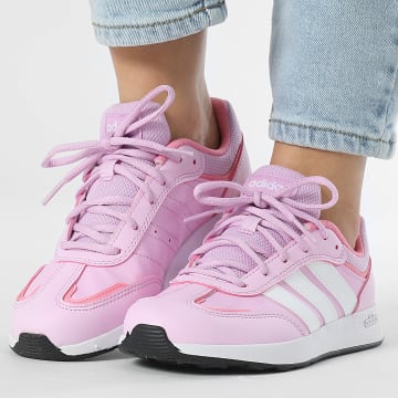 Adidas Sportswear - Baskets Femme Tensaur Switch J JI1055 Bliss Lilac Footwear White Bliss Pink