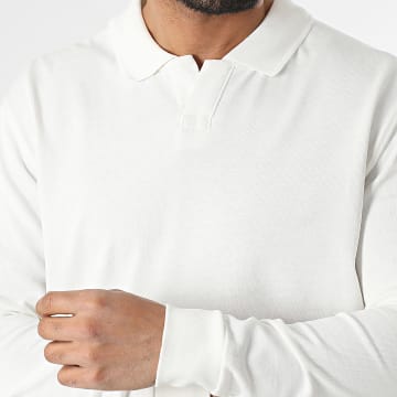 Classic Series - Polo-Shirt Langarm Weiß