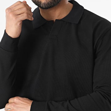 Classic Series - Polo-Shirt Langarm Schwarz