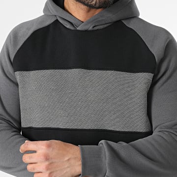 Classic Series - Sweat Capuche Noir Gris Anthracite