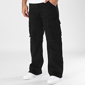 Frilivin - Pantalon Cargo Baggy Noir