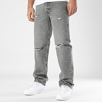 Jack And Jones - Calças de ganga de corte largo Eddie Original Cinzento