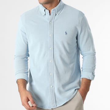 Polo Ralph Lauren - Chemise Manches Longues Oxford Bleu Clair