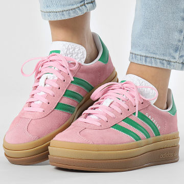 Adidas Originals - Baskets Femme Gazelle Bold W IE0420 True Pink Green Footwear White