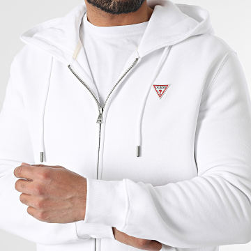 Guess - Sweat Zippé Capuche M4YQ28-K9V31 Blanc