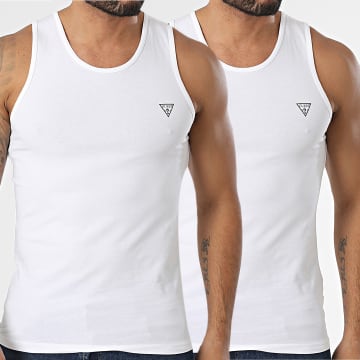 Guess - Lote de 2 camisetas sin mangas U97G15-KCD31 Blanco