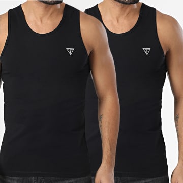 Guess - Lote de 2 camisetas sin mangas U97G15-KCD31 Negro