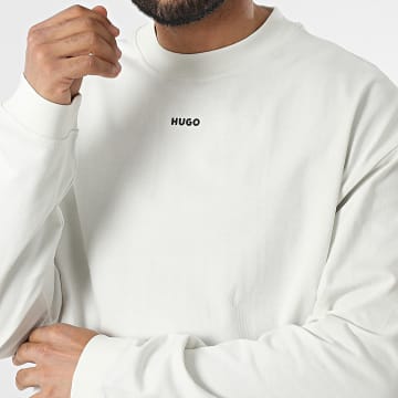 HUGO - Tee Shirt Manches Longues Daposo 50511029 Beige Clair