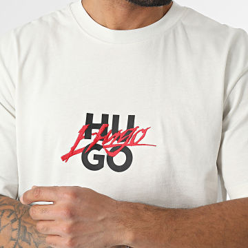 HUGO - Tee Shirt Dlongny 50521076 Beige