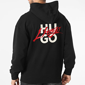 HUGO - Sweat Capuche Dlogolong 50521070 Noir
