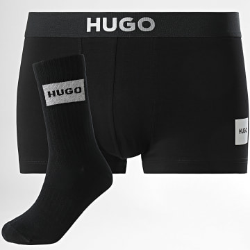 HUGO - Lot Boxer Et Paire De Chaussettes Gift 50524788 Noir Argenté