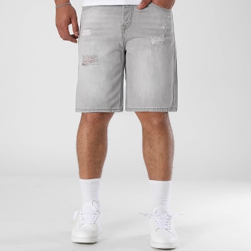 LBO - Short Jean Relaxed Destroy 03246 Gris