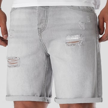 LBO - Pantalones Cortos Relaxed Destroy Jeans 0326 Gris