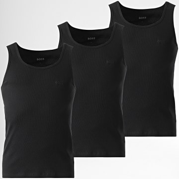 BOSS - Lote de 3 camisetas de tirantes 50542132 Negro